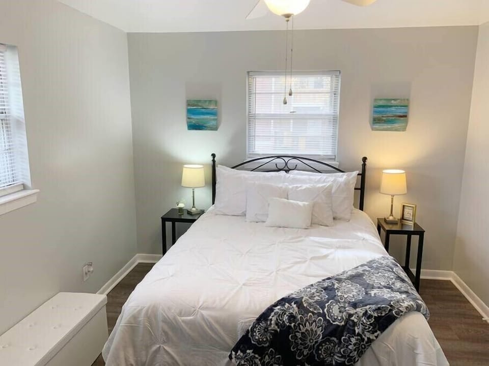 Get a great night's sleep in our comfortable bed made with high-quality sheets.