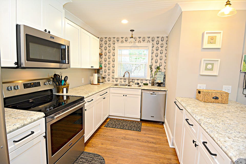 Kitchen, all new appliances and everything you would need to have fabulous meals