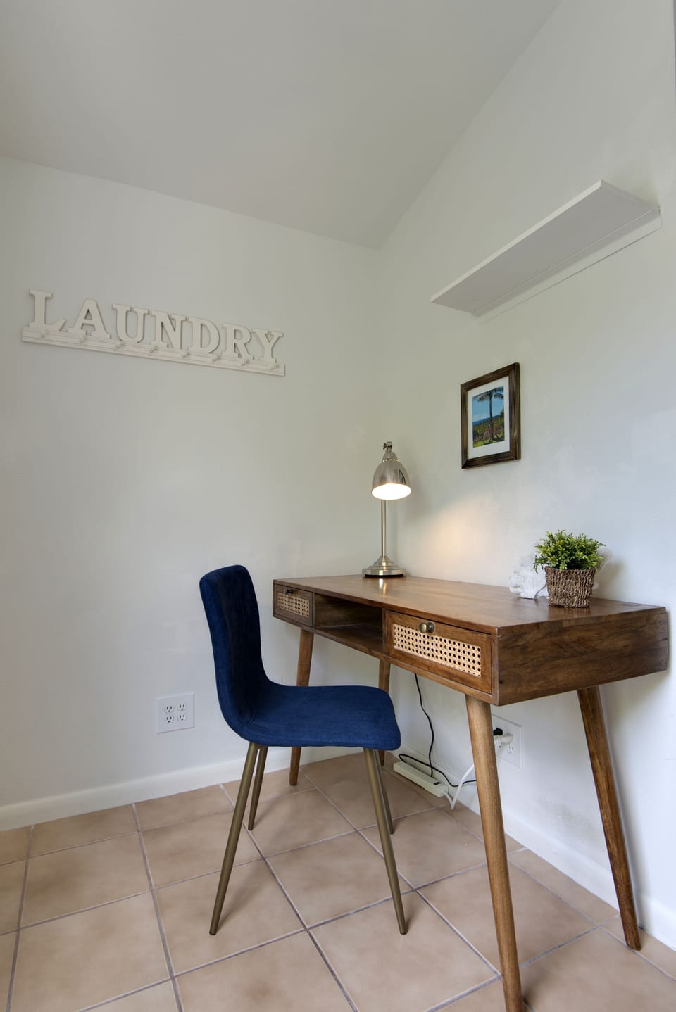 Workspace in a quiet corner of the house 
