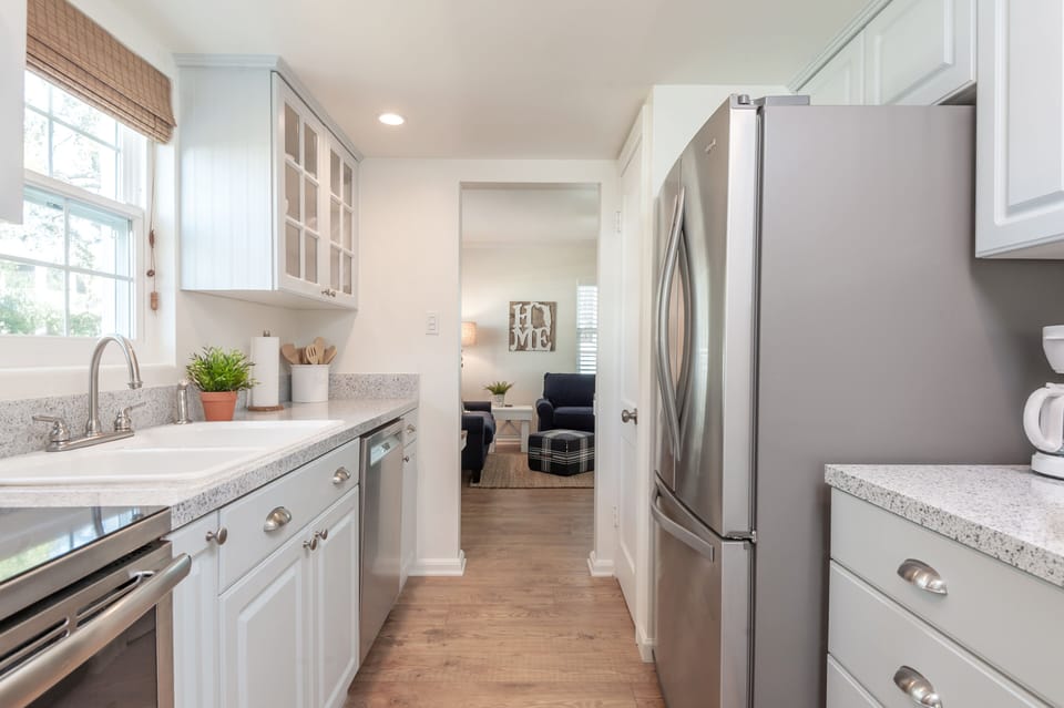 Fully stocked kitchen 