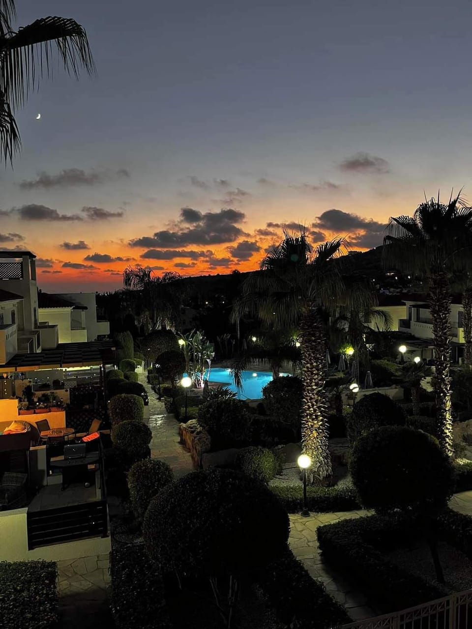 Sunset View From The Main Bedroom Balcony 
