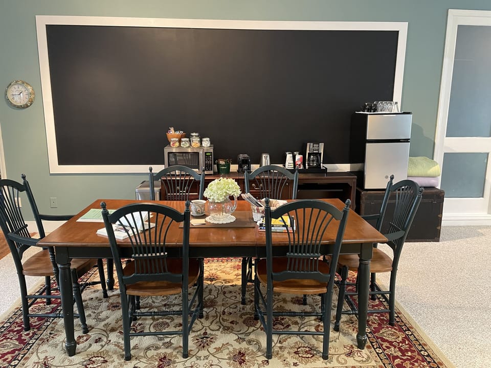 New chalk board for folks to sign