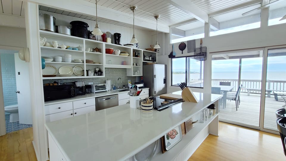 Renovated kitchen with amazing views