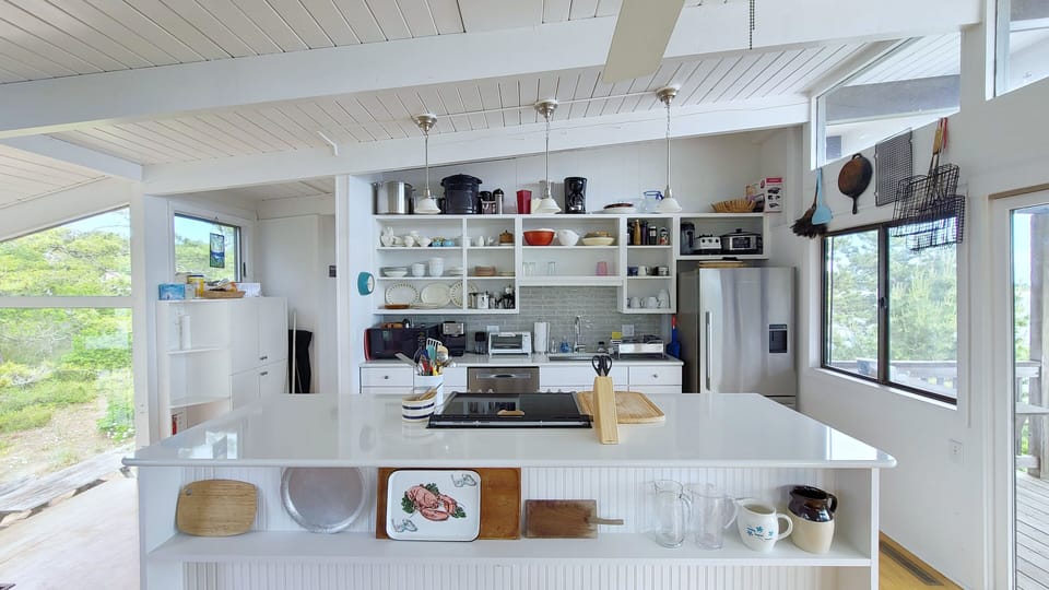 Renovated kitchen with amazing views