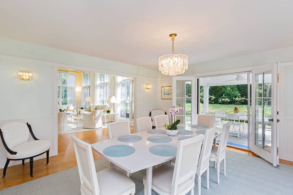Dining room and screened porch