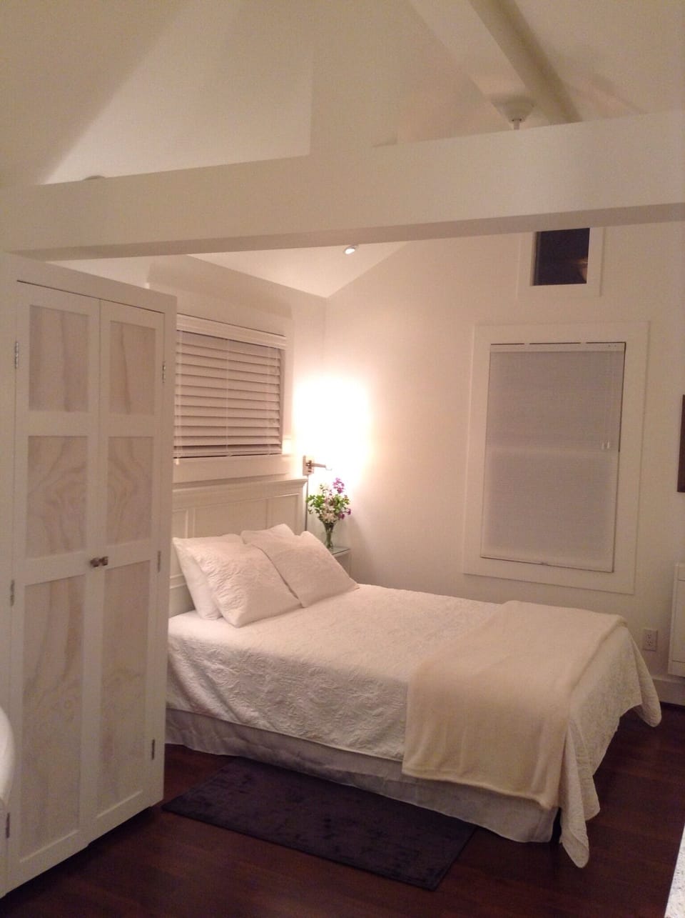 Lofted ceiling enhances feeling of spaciousness.
