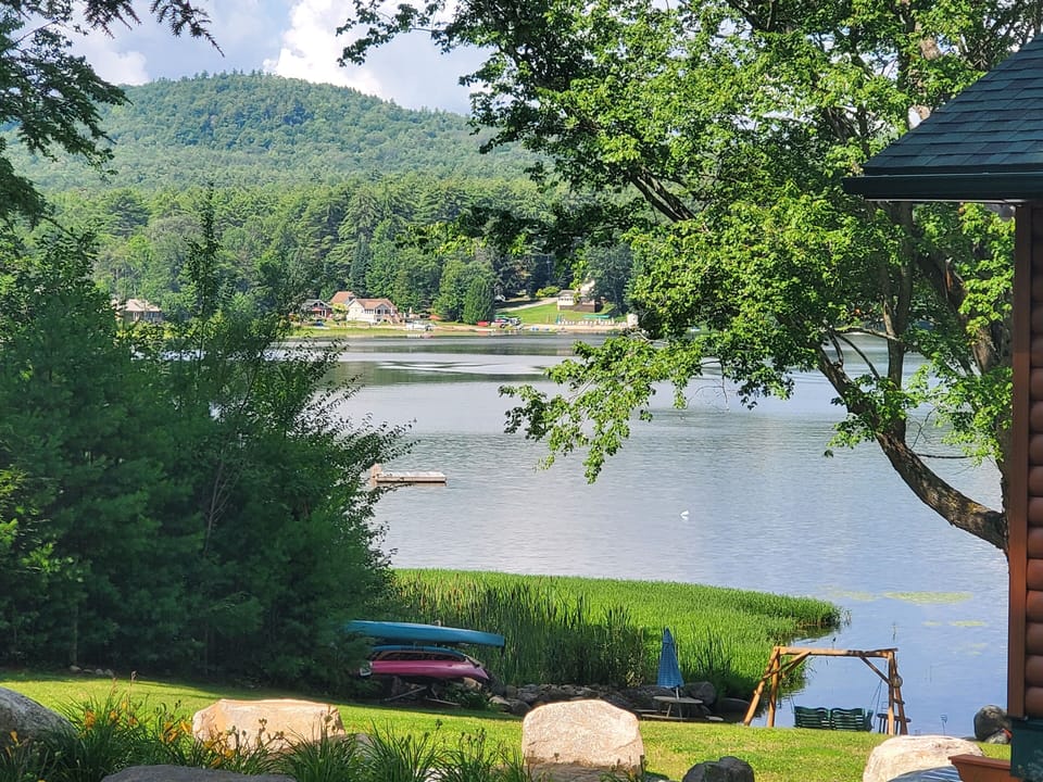 View from guesthouse and deck