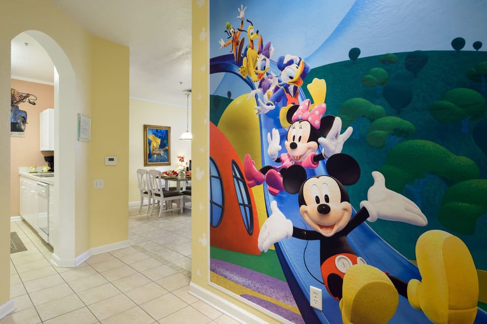 Micky and friends will greet you with open arms at the entrance.