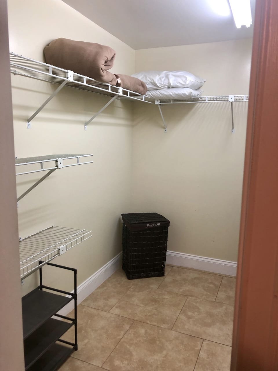Spacious Walk-in closet in the master bedroom
