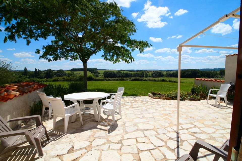 private terrace facing south