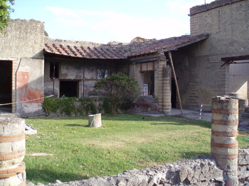 Roman structures in Herculaneum - less than an hour from Formia by train or car