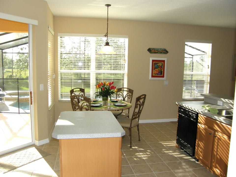 Nook with views out to the pool deck