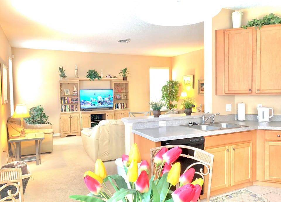 4K smart TV in the family room