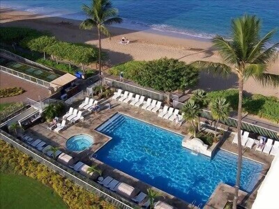 Another Pool &amp; Beach View from elevator Lobby
