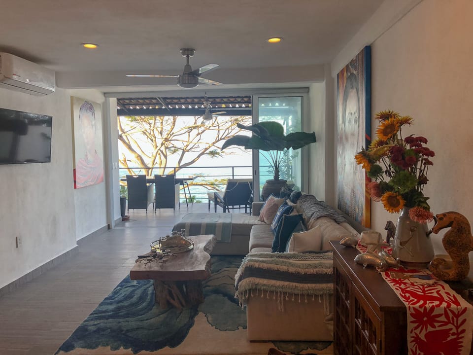 Ocean view from the kitchen.