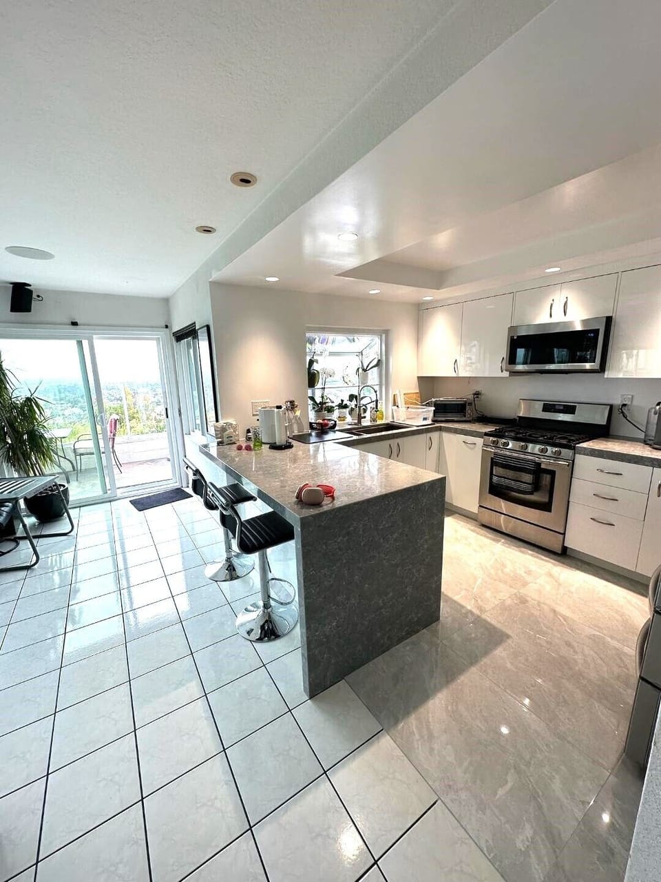 The kitchen with all the amenities