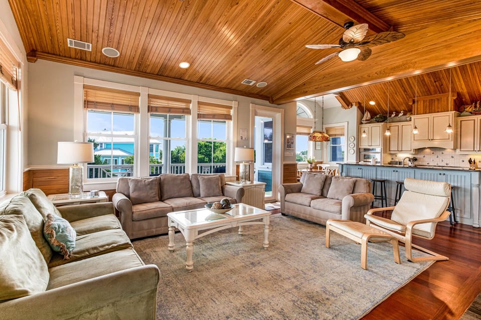 Living room on the top floor