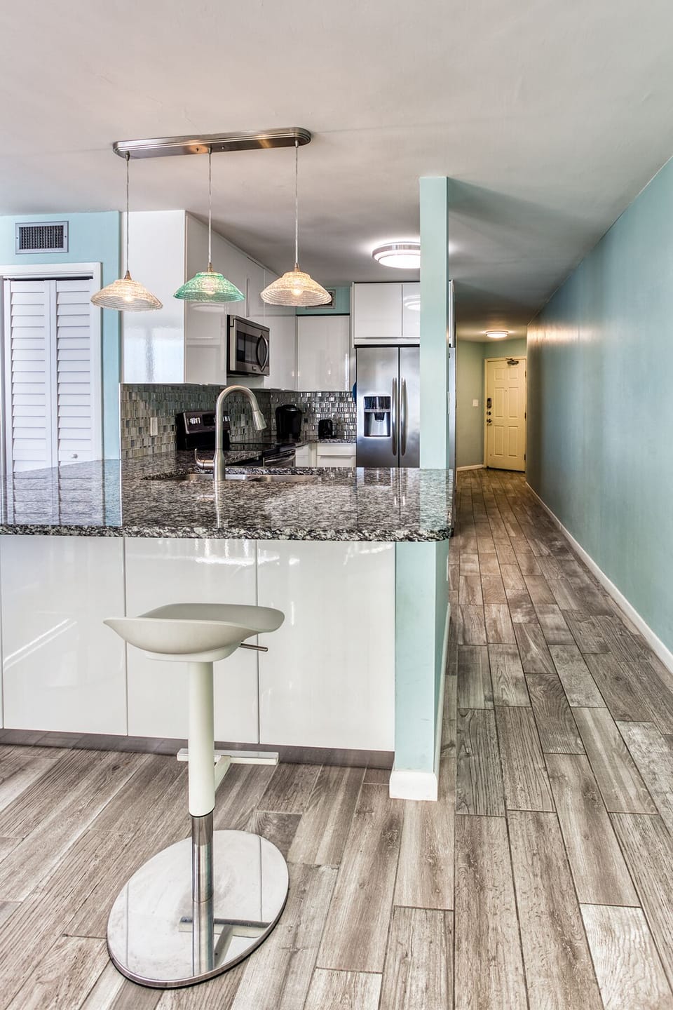 Our renovation makes better use of the space and opens the floor plan.