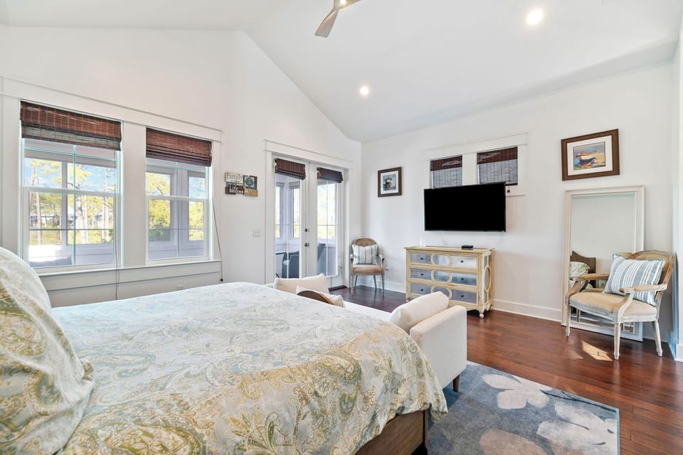 Primary King Suite - Private Sun Room + Flat-Screen TV
