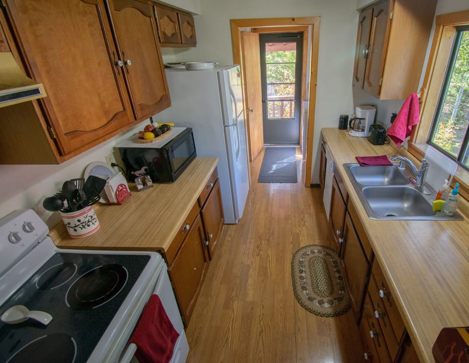 Fully stocked kitchen