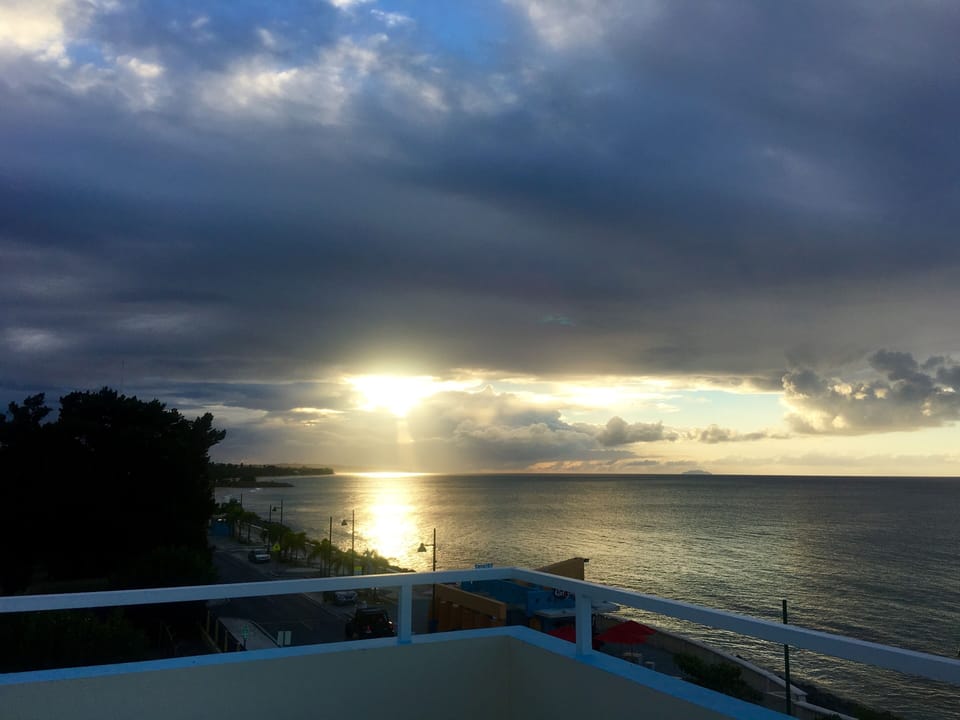Sunset from terrace facing southwest 