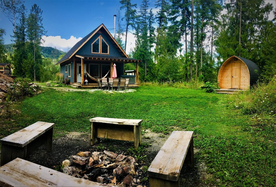 Firepit! Feel free to bring your own wood or we offer firewood for $5/armload.