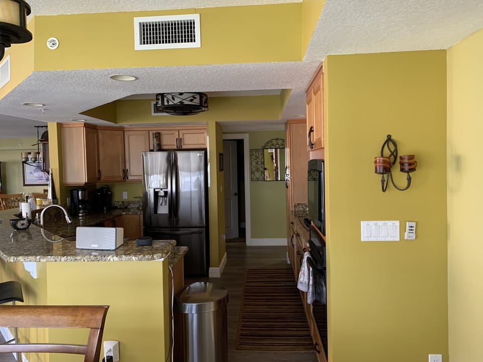 Kitchen view from the eating area.