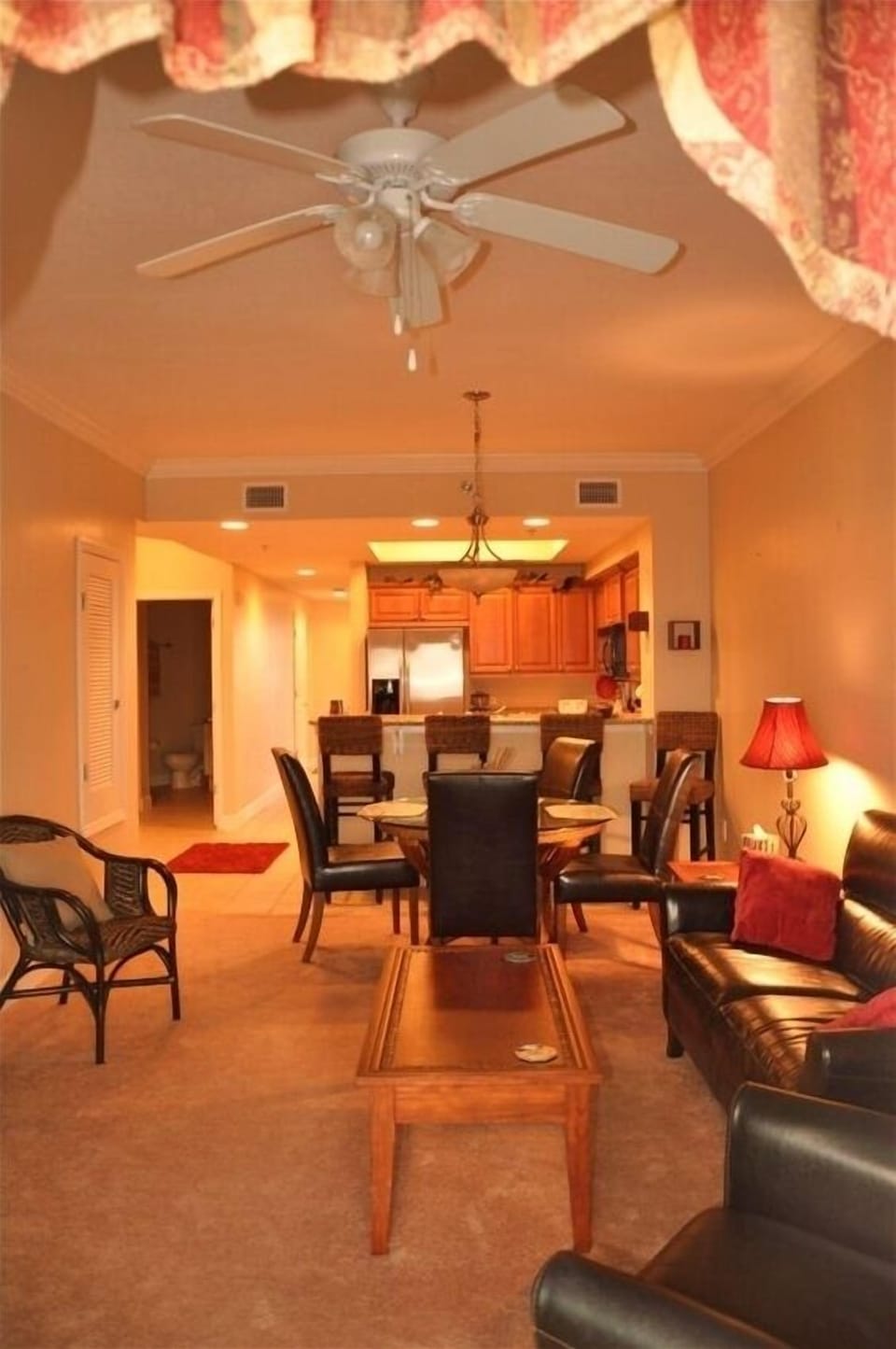 LOOKING IN to your condo from the balcony!!! Enter at your pleasure!