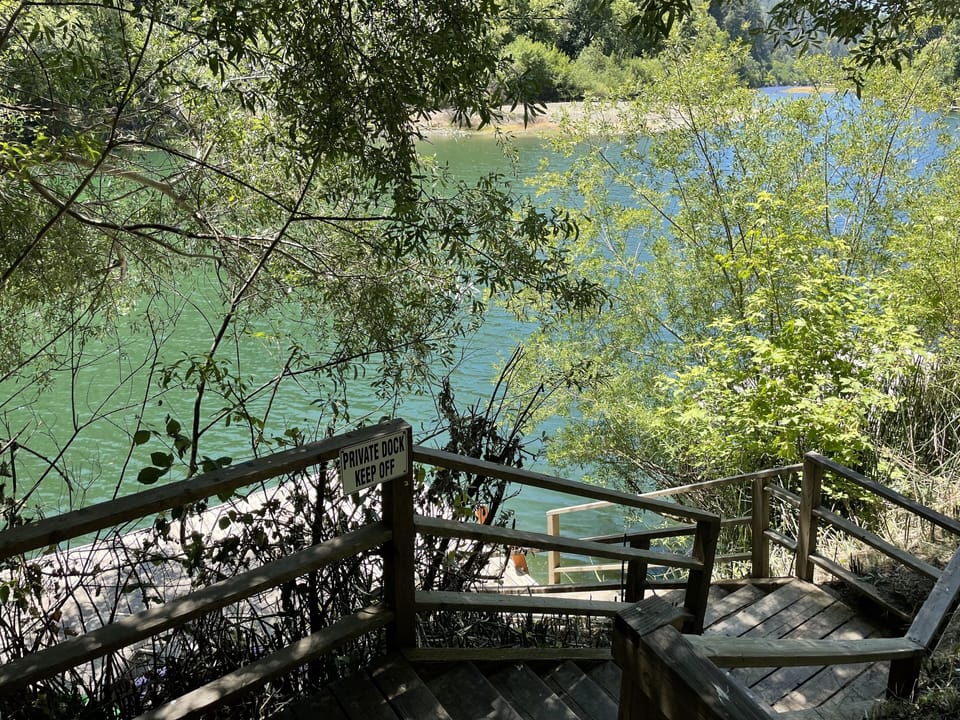 The private dock is exclusively for our guests. A great way to enjoy the river.