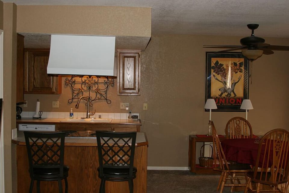 Kitchen and dining area