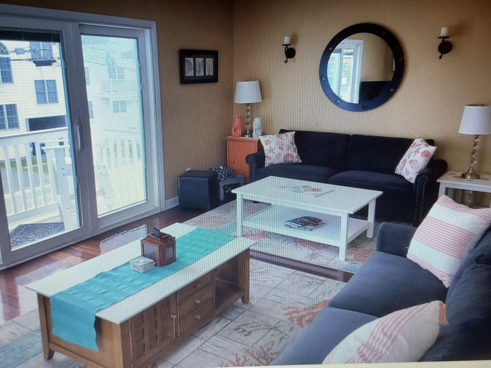 living room with TV