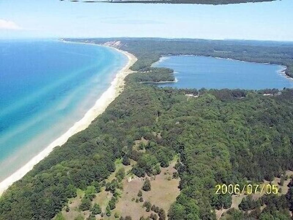 Lower Herring Lake on right, house is at 3 o'clock, right side the lake.