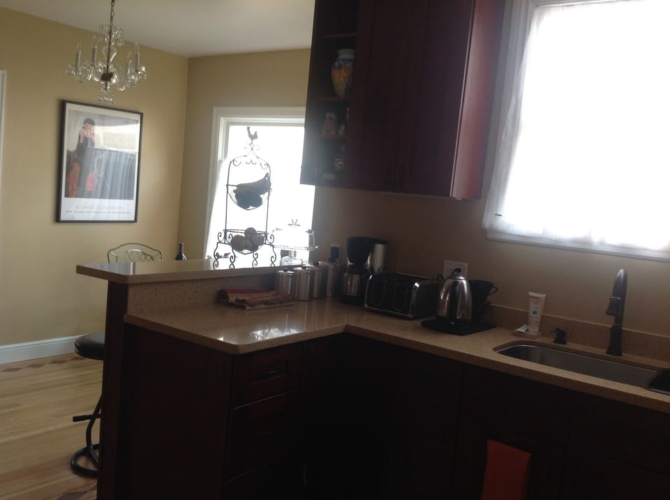 View to breakfast nook