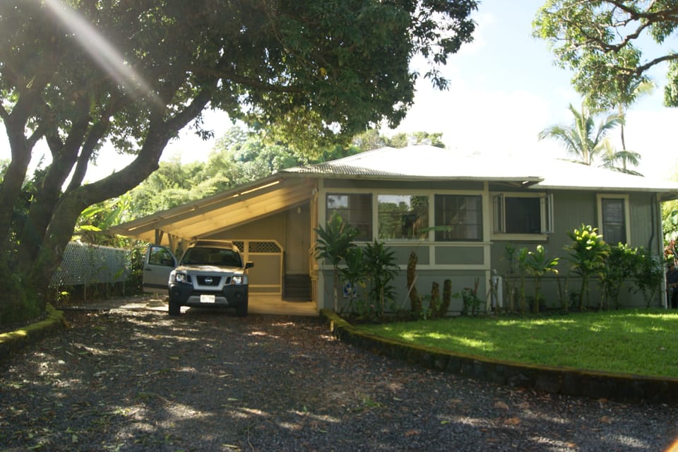 Front of house with carport