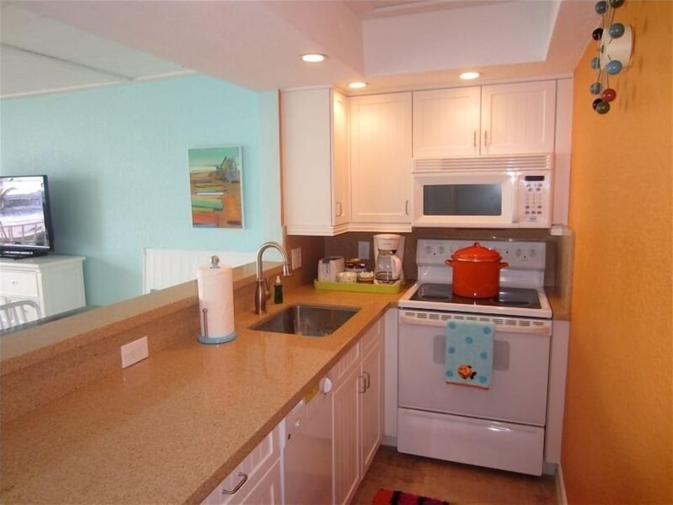 Kitchen with Ocean View Pass-thru. Has everything you need to make it feel like 