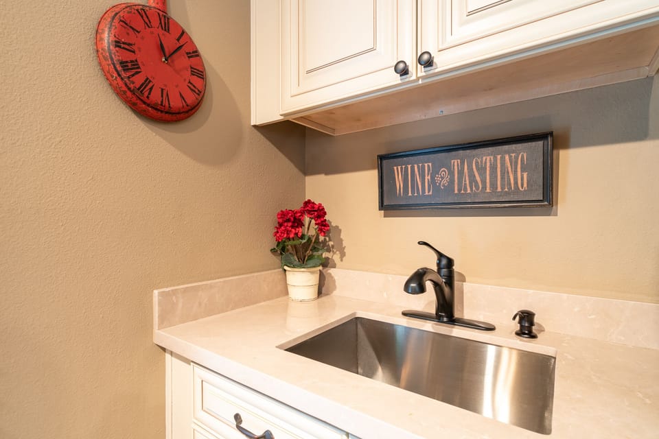 Sink Area with Full Refridge
