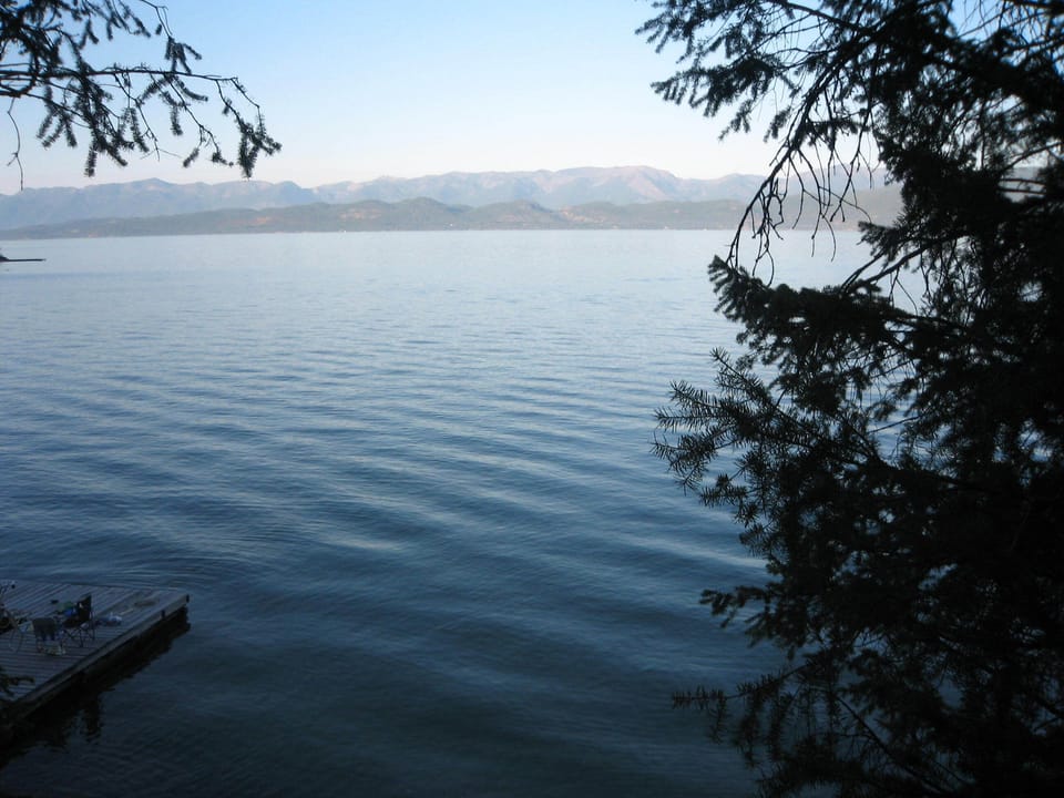 Flathead Lake about 30 minutes south of our property.