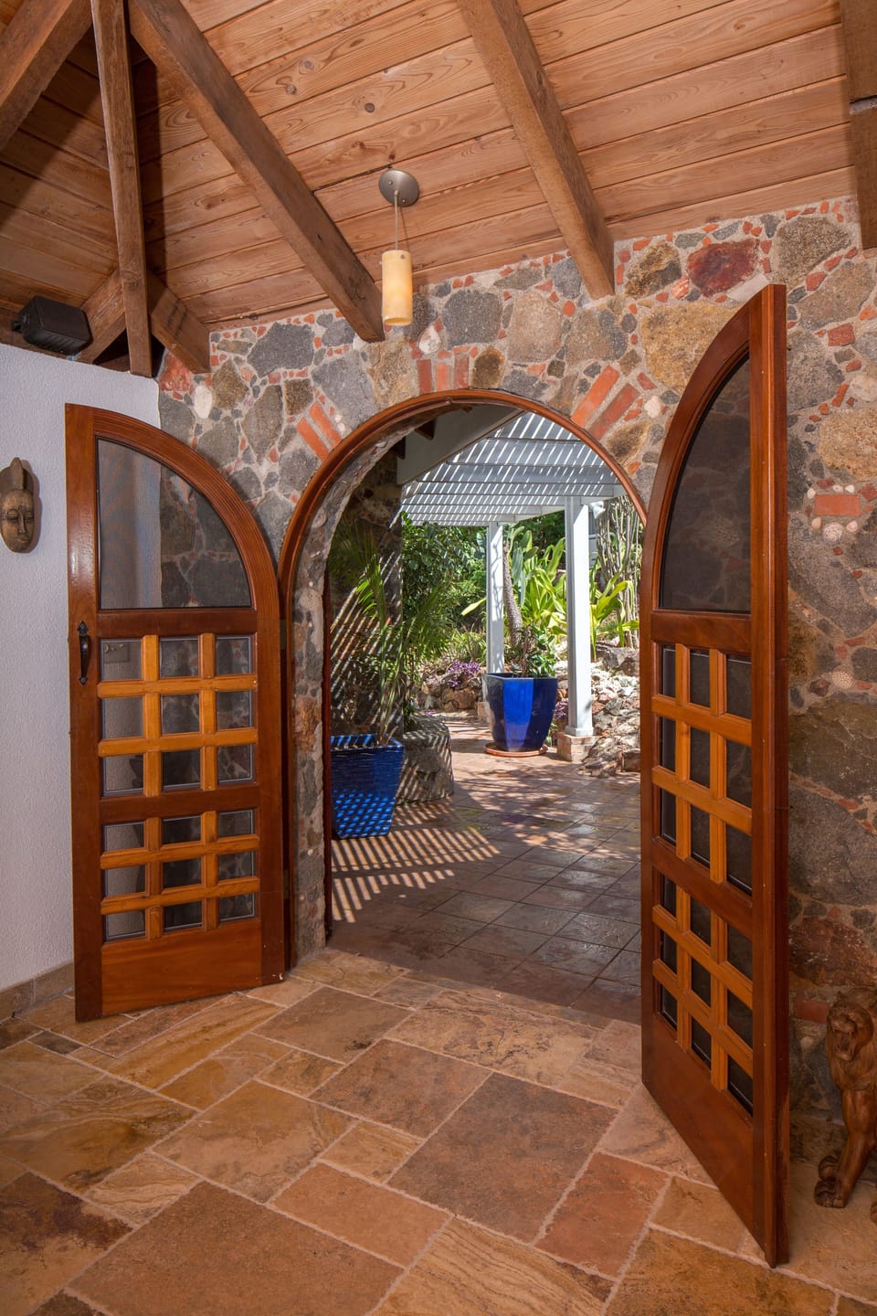 Andante's Arched stone Entrance
