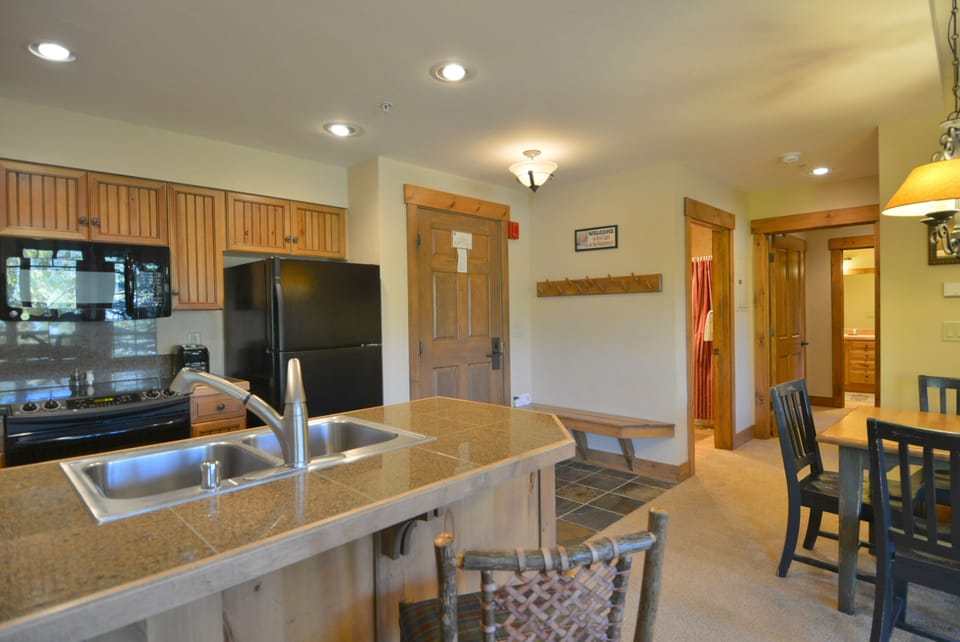 Open gourmet kitchen