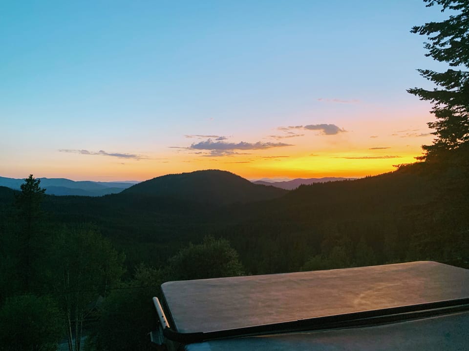 View from the hot tub