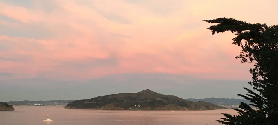 View from Living room at sunrise