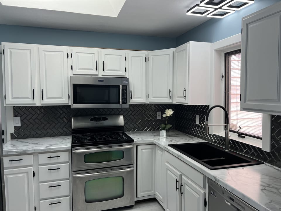 Completely renovated kitchen with all utensils.