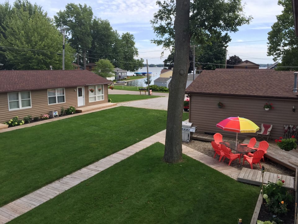Partial View of the Main Lake across the street , minutes by Boat from the Pier.