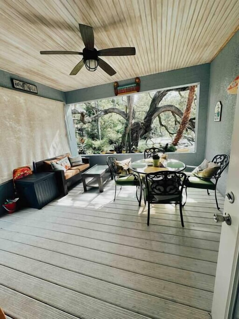  Back patio lounging