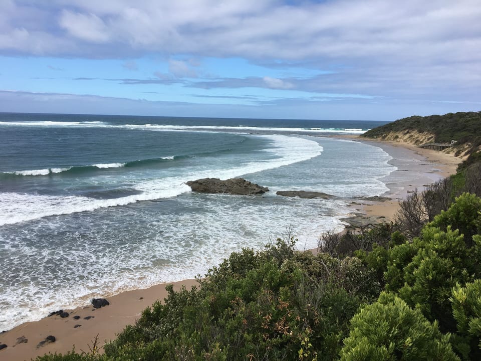 Tides in on the surf beach
