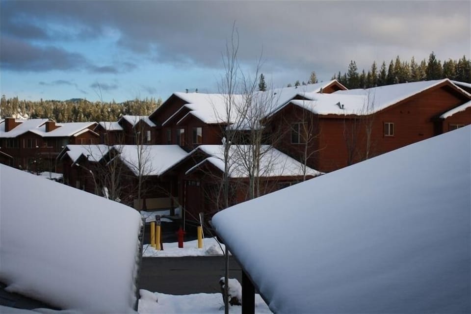 View from the front door - looking out to condo complex and hills.