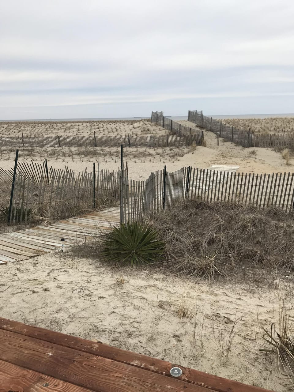 Beach view from "the bench"  on our street-Jan 2019
