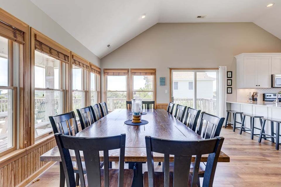 Top-Level Dining Room with Table (seats 12)