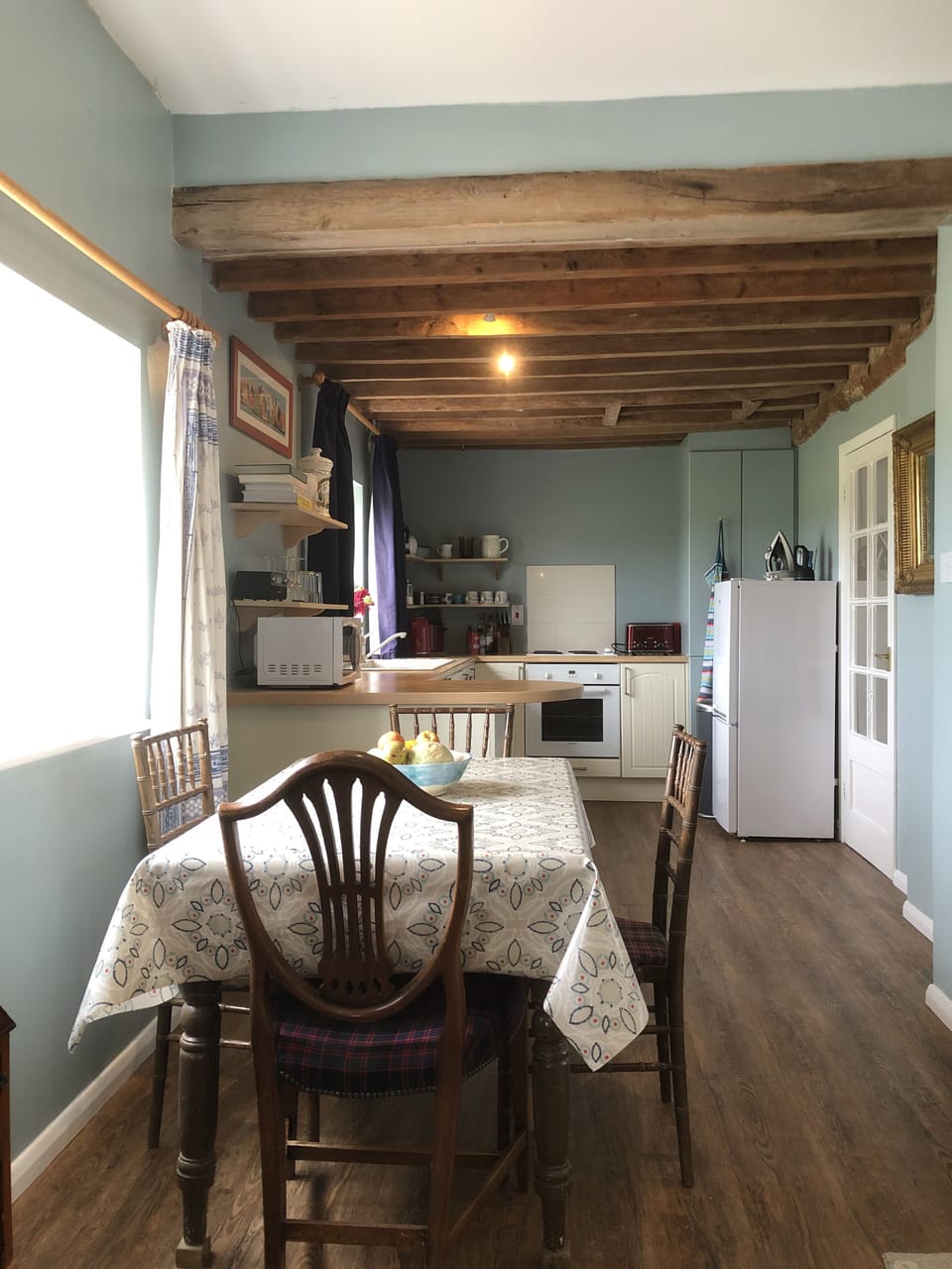 Dining area and kitchen
