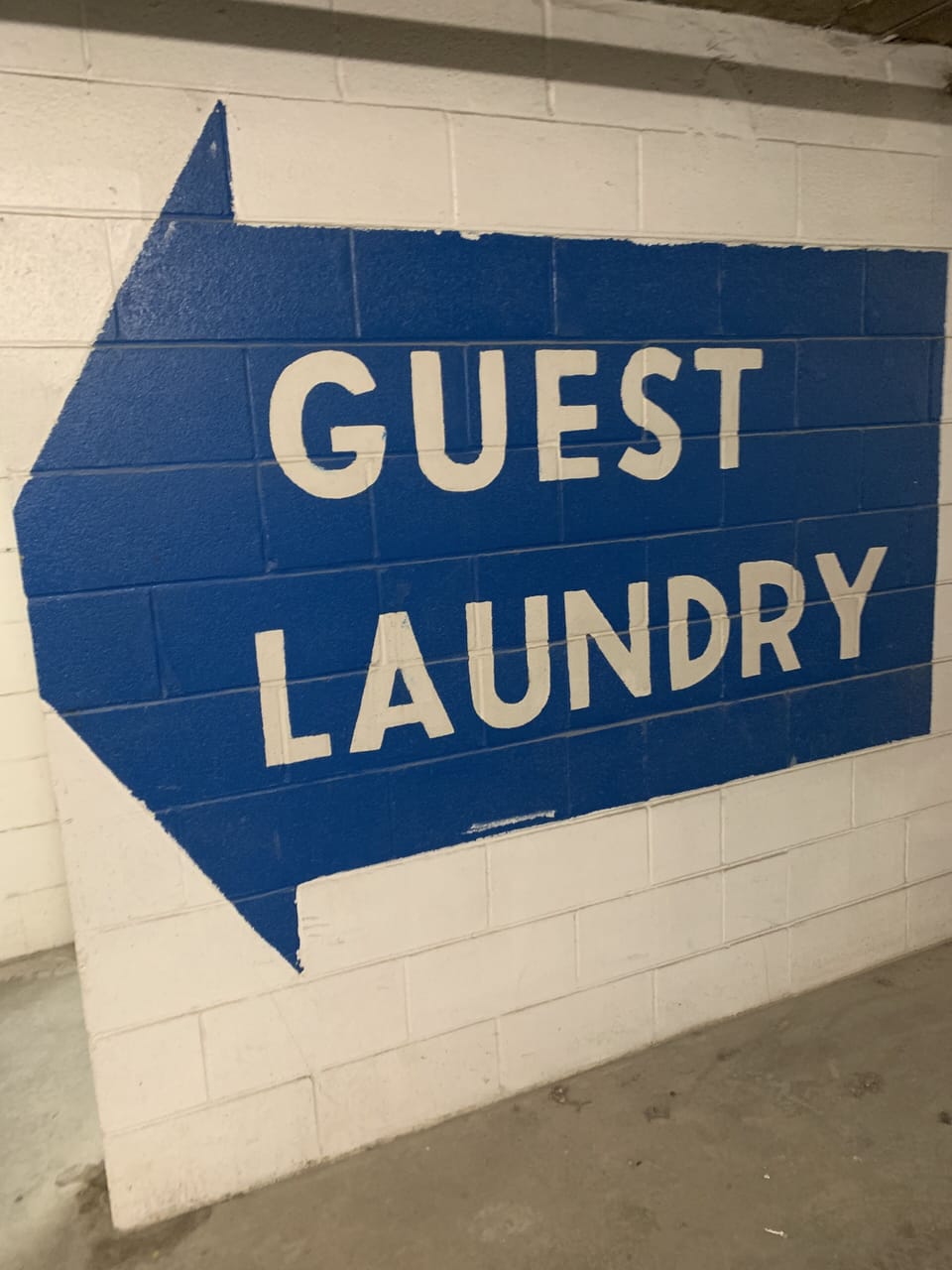 coin operated laundry in both levels of the underground parking garage